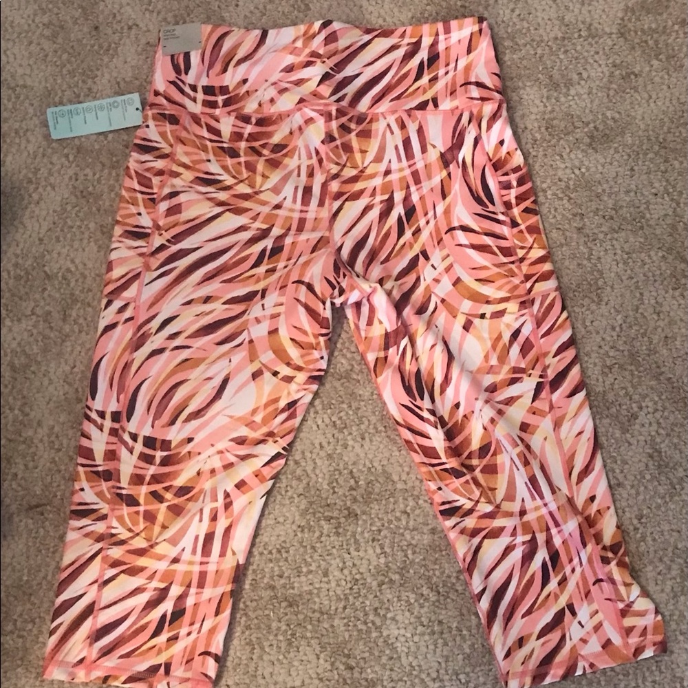 Ideology Women's Performance Printed Cropped Leggings XL
